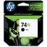 HP 74XL Black Inkjet Print Cartridge - Works with D4360, C4480, C4580 &amp; C5580